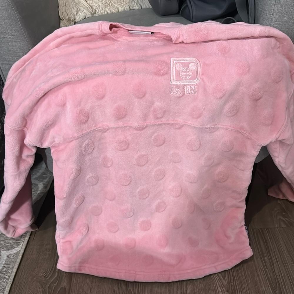 Walt Disney World Fuzzy Pink Spirit Jersey size small